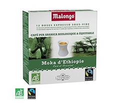 Malongo 123Spresso kávové pody Moka d'Ethiopie Bio a Fair Trade 16 dávok