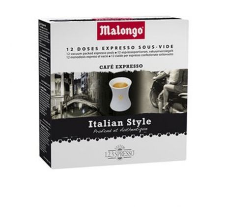 Malongo 123Spresso kávové pody Italian Style 16 dávok
