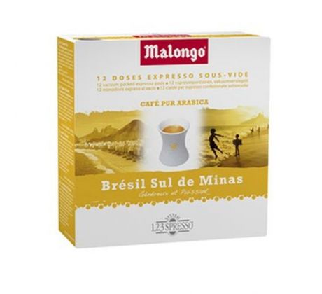 Malongo 123Spresso kávové pody Bresil 16 dávok