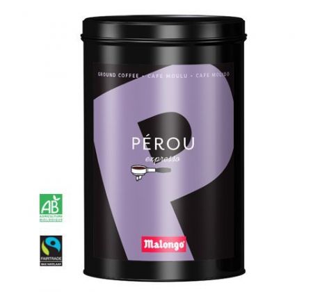 Malongo Perou Espresso BIO + Fairtrade mletá káva 250g